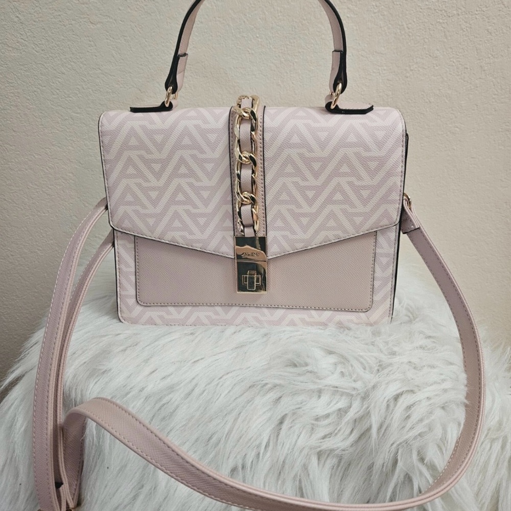 Aldo Caiillaa top handle satchel light pink - Picture 2 of 14